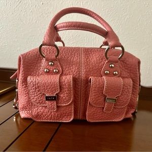 LIKE NEW🌸 RAFE 🌸 PINK PEBBLED LEATHER SMALL SATCHEL